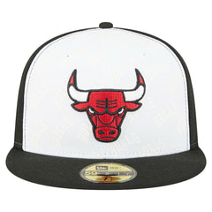 White/Black Chicago Bulls Repeat 59Fifty Fitted Hat | NBA