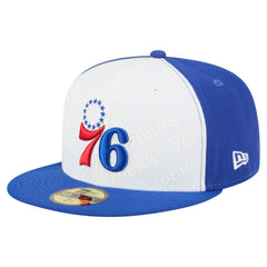 White/Royal Philadelphia 76ers Repeat 59Fifty Fitted Hat | NBA