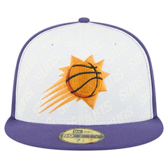 White/Purple Phoenix Suns Repeat 59Fifty Fitted Hat | NBA