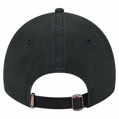 Black Philadelphia 76ers Stamp Fabric Applique 9TWENTY Adjustable Hat | NBA