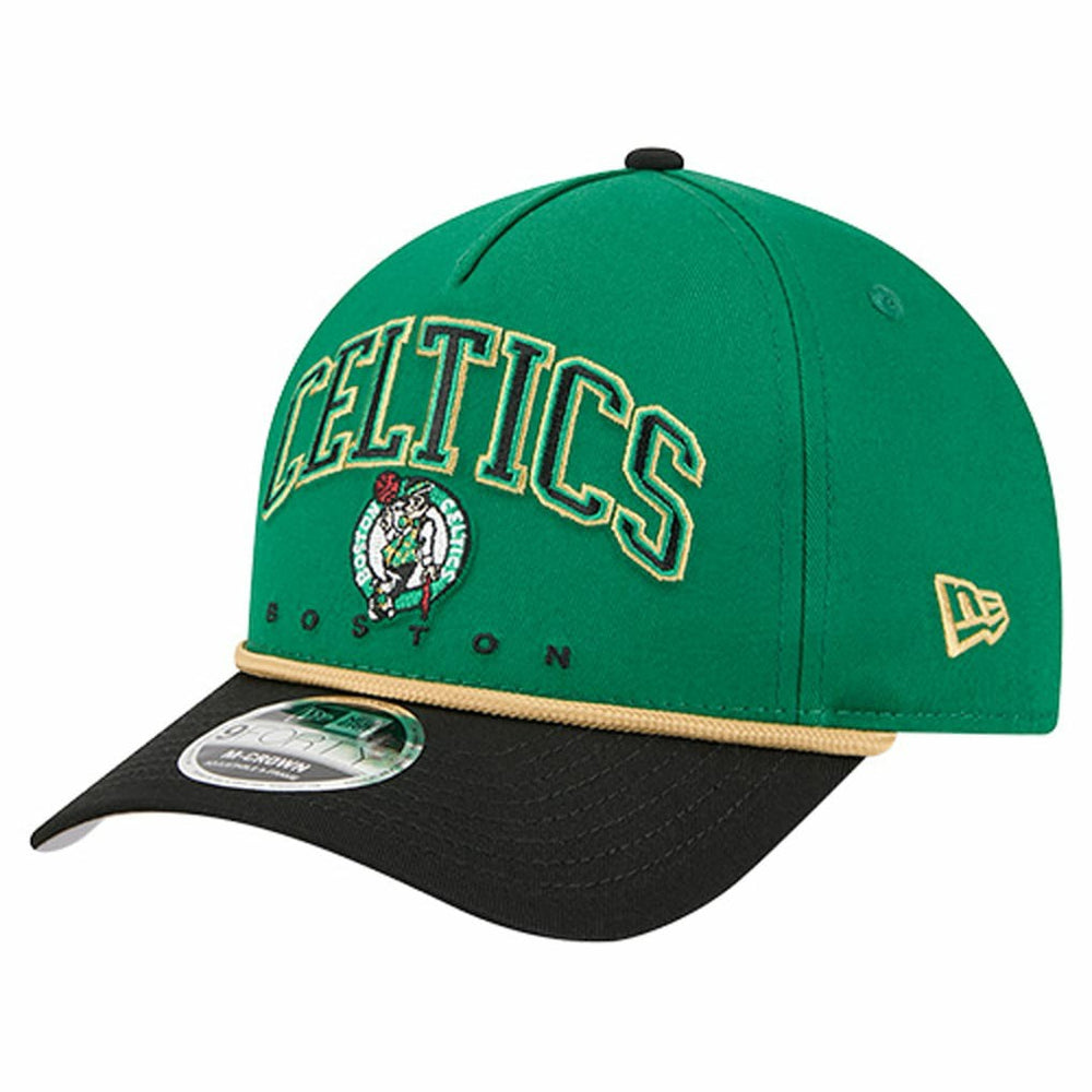Kelly Green Boston Celtics Bold Arch COOLERA 9FORTY A-Frame M-Crown Adjustable Hat | NBA