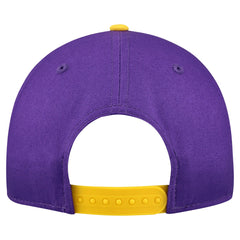 Purple Los Angeles Lakers Bold Arch COOLERA 9FORTY A-Frame M-Crown Adjustable Hat | NBA