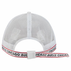 White Chicago Bulls Featherweight Team Tape 9FORTY M-Crown A-Frame Adjustable Hat | NBA