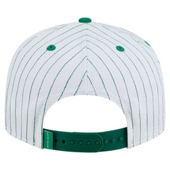 White Boston Celtics Deceptor Pinstripe 9FIFTY Snapback Hat | NBA