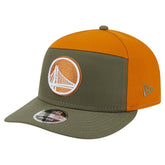 Olive/Burnt Orange Golden State Warriors Two-Tone Color Pack Split Panel 9FIFTY Adjustable Hat sale | NBA