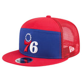 Royal/Red Philadelphia 76ers Outdoor Split Panel 9FIFTY Snapback Hat | NBA