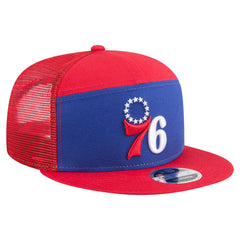 Royal/Red Philadelphia 76ers Outdoor Split Panel 9FIFTY Snapback Hat | NBA