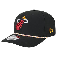 Black Miami Heat Rope 9SEVENTY Adjustable Hat | NBA