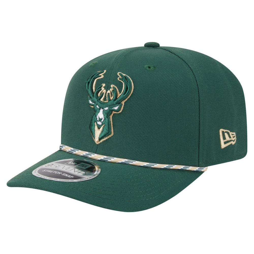 Hunter Green Milwaukee Bucks Rope 9SEVENTY Adjustable Hat | NBA