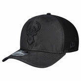 Black Milwaukee Bucks Quilted 9SEVENTY Trucker Adjustable Hat | NBA