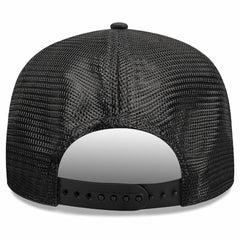 Black Chicago Bulls Quilted 9SEVENTY Trucker Adjustable Hat | NBA