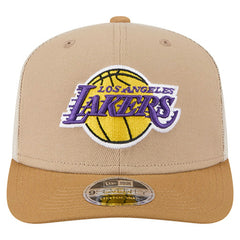 Tan/Light Brown Los Angeles Lakers Two-Tone 9SEVENTY Adjustable Trucker Hat | NBA