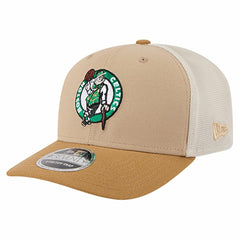 Tan/Light Brown Boston Celtics Two-Tone 9SEVENTY Adjustable Trucker Hat | NBA
