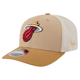 Tan/Light Brown Miami Heat Two-Tone 9SEVENTY Adjustable Trucker Hat | NBA