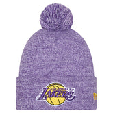 Purple Los Angeles Lakers Marled Cuffed Knit Hat with Pom | NBA