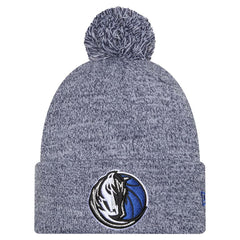 Navy Dallas Mavericks Marled Cuffed Knit Hat with Pom sale | NBA