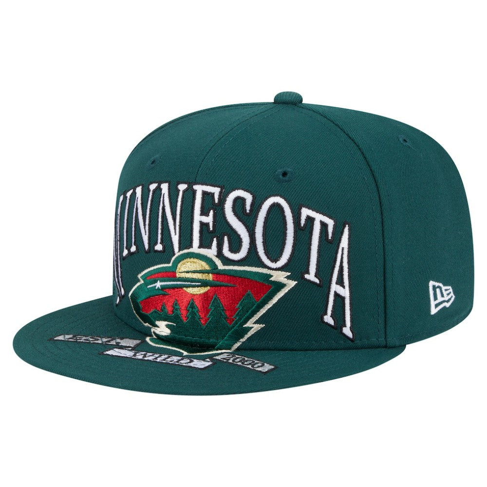 Minnesota Wild New Era Oversized Vintage Arch 59Fifty Fitted Hat - NHL Hats