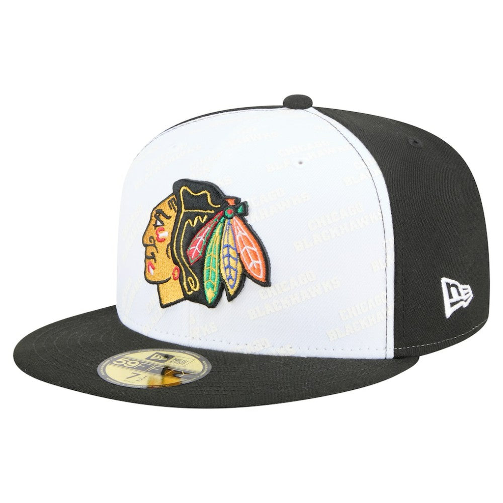 Chicago Blackhawks New Era Repeat Two-Tone 59FIFTY Fitted Hat - NHL Hats