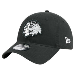 Chicago Blackhawks New Era Stamp Fabric Applique 9TWENTY Adjustable Hat - NHL Hats