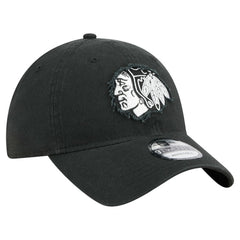 Chicago Blackhawks New Era Stamp Fabric Applique 9TWENTY Adjustable Hat - NHL Hats