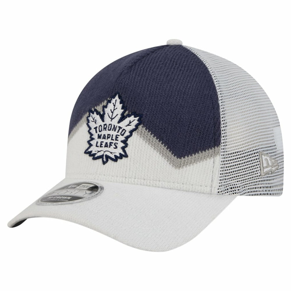 Toronto Maple Leafs New Era Hockey Sock 9FORTY A-Frame M-Crown Adjustable Trucker Hat - NHL Hats
