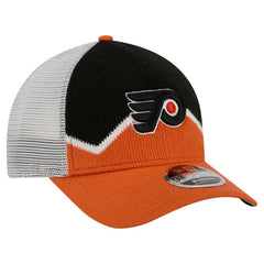 Philadelphia Flyers New Era Hockey Sock 9FORTY A-Frame M-Crown Adjustable Trucker Hat - NHL Hats