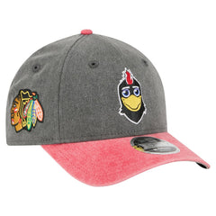 Chicago Blackhawks New Era Mascot 2-Tone 9FORTY Adjustable Hat - NHL Hats