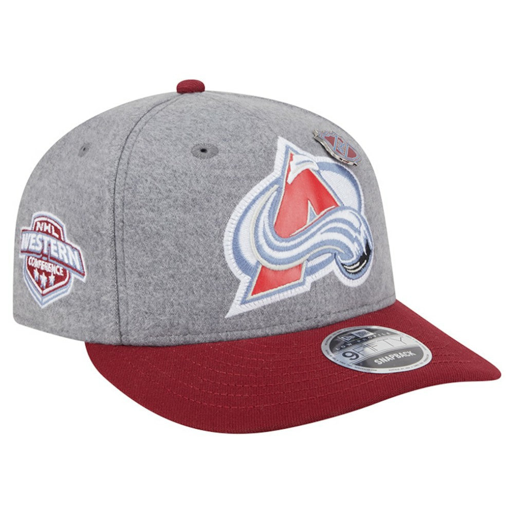 Colorado Avalanche New Era Wool Pin Low Profile 9FIFTY Snapback Hat - NHL Hats