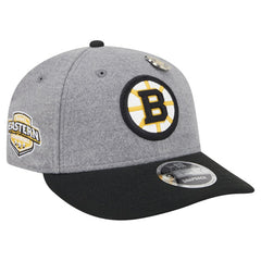 Boston Bruins New Era Wool Pin Low Profile 9FIFTY Snapback Hat - NHL Hats