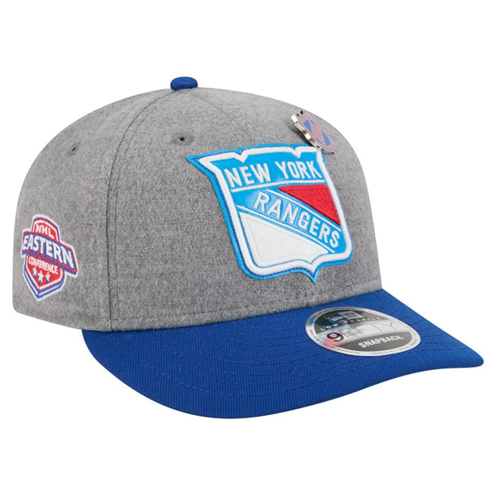 New York Rangers New Era Wool Pin Low Profile 9FIFTY Snapback Hat - NHL Hats
