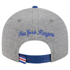 New York Rangers New Era Wool Pin Low Profile 9FIFTY Snapback Hat - NHL Hats