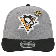Pittsburgh Penguins New Era Wool Pin Low Profile 9FIFTY Snapback Hat - NHL Hats