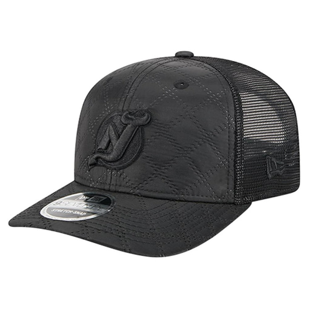 New Jersey Devils New Era Quilted Nylon 9SEVENTY Adjustable Trucker Hat - NHL Jerseys