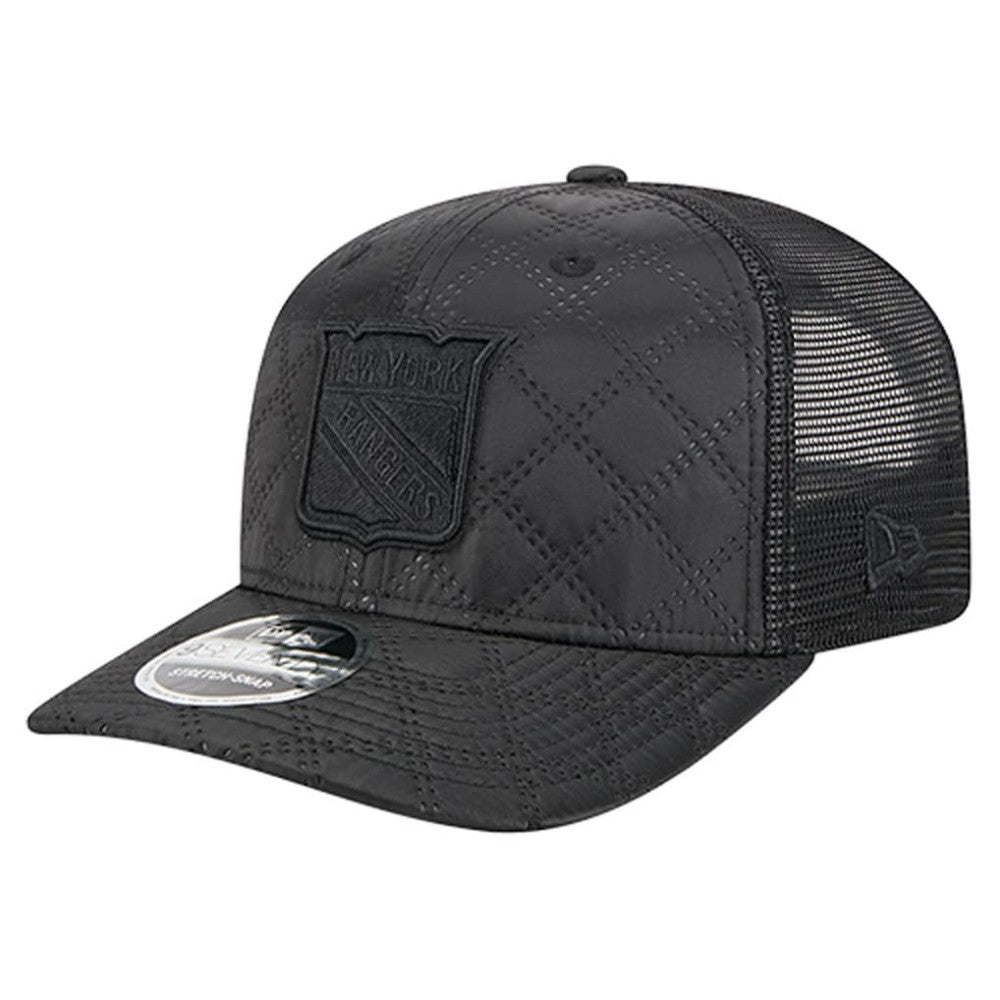 New York Rangers New Era Quilted Nylon 9SEVENTY Adjustable Trucker Hat - NHL Hats