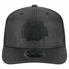 Chicago Blackhawks New Era Quilted Nylon 9SEVENTY Adjustable Trucker Hat - NHL Hats