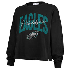 Philadelphia Eagles '47 Women's Plus Size Muse Sydney Long Sleeve T-Shirt | NFL Hot