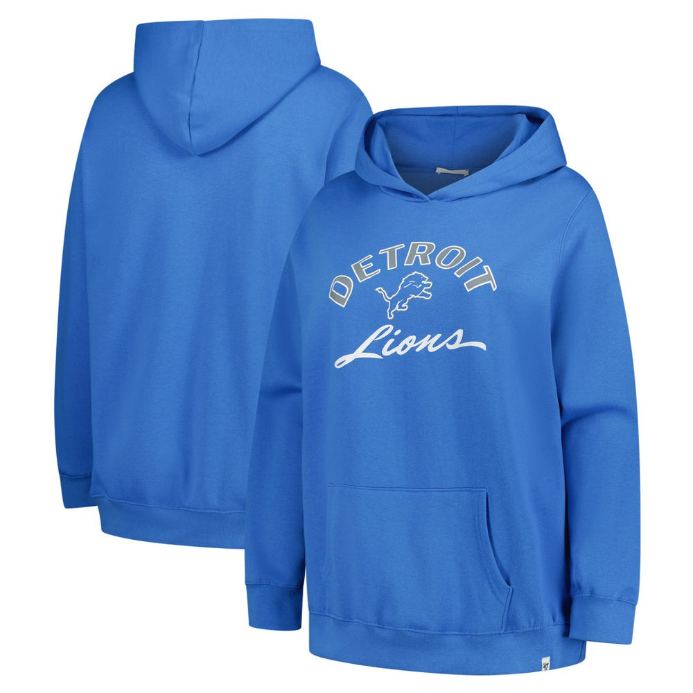 Detroit Lions '47 Women's Plus Size Whirlwind Naomi Hoodie | NFL Sale