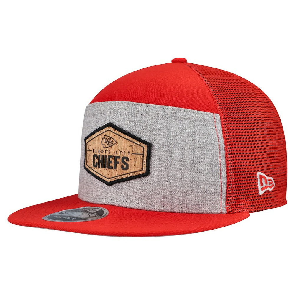 Kansas City Chiefs Cork Split Panel 9FIFTY Trucker Snapback Hat | NFL US
