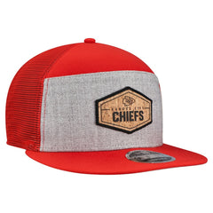 Kansas City Chiefs Cork Split Panel 9FIFTY Trucker Snapback Hat | NFL US