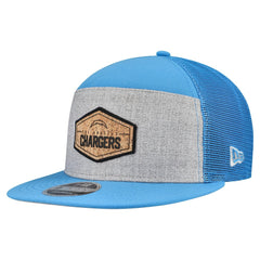 Los Angeles Chargers Cork Split Panel 9FIFTY Trucker Snapback Hat | NFL Near me