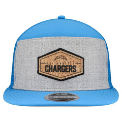 Los Angeles Chargers Cork Split Panel 9FIFTY Trucker Snapback Hat | NFL Near me