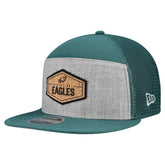 Philadelphia Eagles Cork Split Panel 9FIFTY Trucker Snapback Hat | NFL Hot
