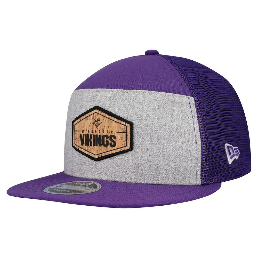 Minnesota Vikings Cork Split Panel 9FIFTY Trucker Snapback Hat | NFL Online