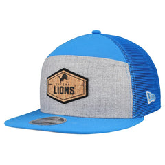 Detroit Lions Cork Split Panel 9FIFTY Trucker Snapback Hat | NFL Sale