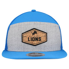Detroit Lions Cork Split Panel 9FIFTY Trucker Snapback Hat | NFL Sale