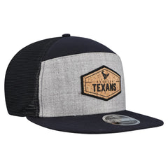 Houston Texans Cork Split Panel 9FIFTY Trucker Snapback Hat | NFL US