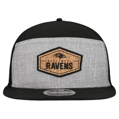 Baltimore Ravens Cork Split Panel 9FIFTY Trucker Snapback Hat | NFL Sale