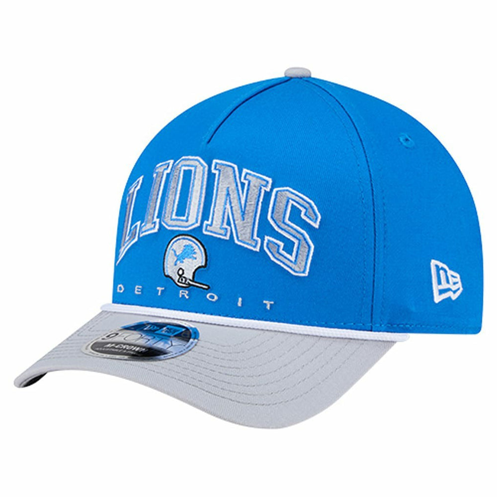 Detroit Lions Throwback Arch COOLERA 9FORTY A-Frame M-Crown Adjustable Hat | NFL Sale