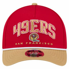 San Francisco 49ers Throwback Arch COOLERA 9FORTY A-Frame M-Crown Adjustable Hat | NFL Discount
