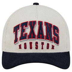 Houston Texans Two-Tone Sided Corduroy 9FORTY A-Frame Adjustable Hat | NFL New